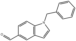 1-Benzylindole-5-carboxaldehyde, 63263-88-7, 结构式