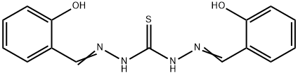 1,3-bis[[(Z)-(6-oxo-1-cyclohexa-2,4-dienylidene)methyl]amino]thiourea 化学構造式