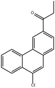 1-(9-chlorophenanthren-3-yl)propan-1-one 化学構造式