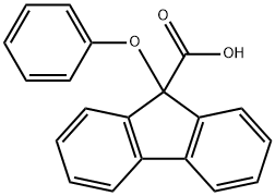 9-phenoxyfluorene-9-carboxylic acid 结构式