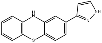 2-(1H-吡唑-5-基)-10H-吩噻嗪, 63285-55-2, 结构式