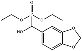 benzo[1,3]dioxol-5-yl-diethoxyphosphoryl-methanol,6329-56-2,结构式