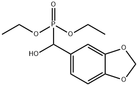 benzo[1,3]dioxol-5-yl-diethoxyphosphoryl-methanol 化学構造式