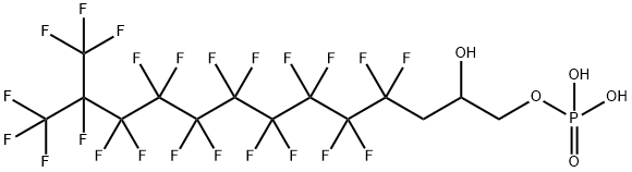 63295-27-2 4,4,5,5,6,6,7,7,8,8,9,9,10,10,11,11,12,13,13,13-icosafluoro-2-hydroxy-12-(trifluoromethyl)tridecyl dihydrogen phosphate