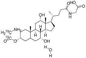 GLYCOCHOLIC ACID-(GLYCINE-13C2) MONO-HYD RATE, 99 ATOM % 13C,63296-42-4,结构式