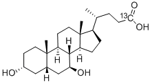 URSODEOXYCHOLIC ACID-24-13C Struktur