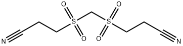 3-(2-cyanoethylsulfonylmethylsulfonyl)propanenitrile 结构式