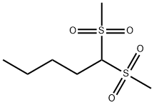 1,1-bis(methylsulfonyl)pentane Structure