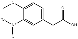 (4-METHOXY-3-NITROPHENYL)ACETIC ACID, 63304-80-3, 结构式