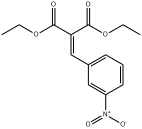2-(3-ニトロベンジリデン)マロン酸ジエチル 化学構造式
