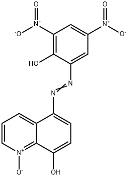 5-[(2-Hydroxy-3,5-dinitrophenyl)azo]-8-hydroxyquinoline 1-oxide Struktur