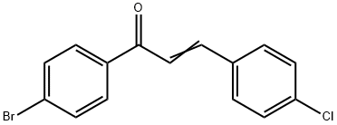 (4-ブロモフェニル)[2-(4-クロロフェニル)エテニル]ケトン 化学構造式