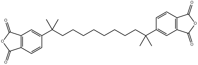 5,5'-(1,1,10,10-Tetramethyl-1,10-decanediyl)bis(1,3-isobenzofurandione) Struktur