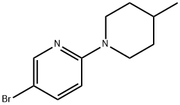 1-(5-Bromo-2-pyridinyl)-4-methylpiperidine Structure