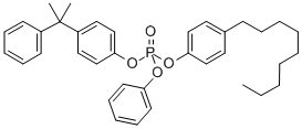 (1-methyl-1-phenylethyl)phenyl nonylphenyl phenyl phosphate,63340-28-3,结构式