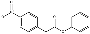 4-Nitrobenzeneacetic acid phenyl ester Struktur