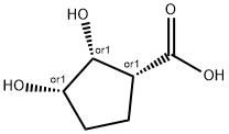 Cyclopentanecarboxylic acid, 2,3-dihydroxy-, (1alpha,2alpha,3alpha)- (9CI),63358-36-1,结构式