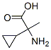 2-Cyclopropyl-2-methyl-DL-glycine Struktur