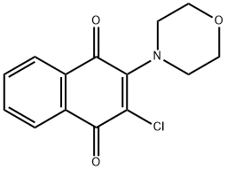 2-氯-3-吗啉-1,4-萘醌, 6336-72-7, 结构式