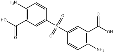 2-amino-5-(4-amino-3-carboxy-phenyl)sulfonyl-benzoic acid 结构式