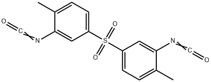 4,4′-ジメチルジフェニルスルホン-3,3′-ジイソシアナート 化学構造式