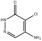 5-アミノ-4-クロロ-3(2H)-ピリダジノン 化学構造式