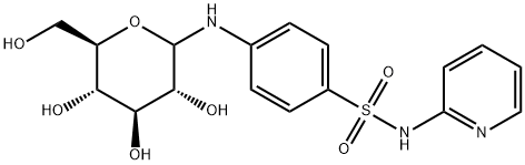 N-pyridin-2-yl-4-[[3,4,5-trihydroxy-6-(hydroxymethyl)oxan-2-yl]amino]b enzenesulfonamide 结构式