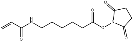2,5-二氧杂吡咯烷-1-基6-丙烯酰胺基己酸酯, 63392-86-9, 结构式