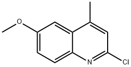 2-氯-6-甲氧基-4-甲基喹啉 结构式