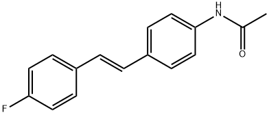 4'-[(E)-p-Fluorostyryl]acetanilide Struktur