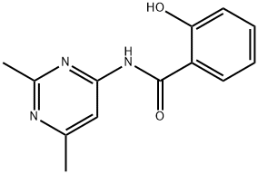 N-(2,6-dimethyl-4-pyrimidinyl)-2-hydroxybenzamide Structure