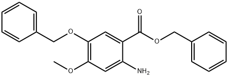 2-AMino-5-benzyloxy-4-Methoxy-benzoic acid benzyl ester hydrochloride 化学構造式