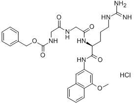 Z-GLY-GLY-ARG-4M-BETANA HCL 化学構造式