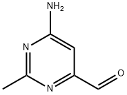 4-Pyrimidinecarboxaldehyde, 6-amino-2-methyl- (9CI) 化学構造式
