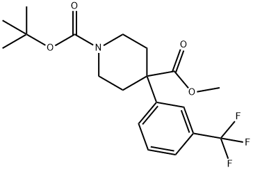 1-BOC-4-[3-(TRIFLUOROMETHYL)PHENYL]-4-PIPERIDINEDICARBOXYLIC ACID METHYL ESTER|