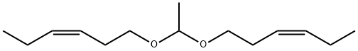 アセトアルデヒドジ[(Z)-3-ヘキセニル]アセタール 化学構造式
