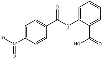 N-[对-硝基苯甲酰]邻氨基苯甲酸,6345-04-6,结构式