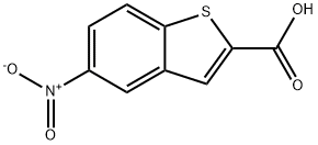 5-硝基-1-苯并噻吩-2-羧酸,6345-55-7,结构式