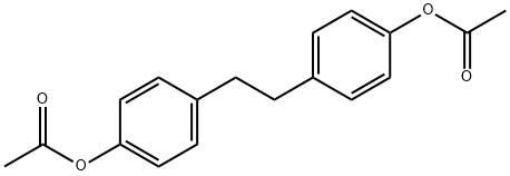 4,4'-(1,2-Ethanediyl)bis(phenol)diacetate Struktur