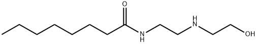 N-[2-[(2-hydroxyethyl)amino]ethyl]octanamide Struktur