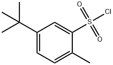 5-叔丁基-2-甲基苯-1-磺酰氯 结构式