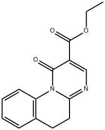 5,6-Dihydro-1-oxo-1H-pyrimido[1,2-a]quinoline-2-carboxylic acid ethyl ester 结构式