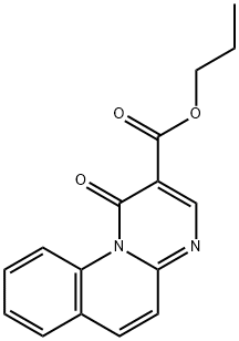 1-Oxo-1H-pyrimido[1,2-a]quinoline-2-carboxylic acid propyl ester Struktur