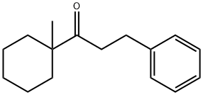 1-(1-甲基环己基)-3-苯基丙-1-酮 结构式