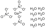 硝酸ガリウム(III)八水和物 化学構造式