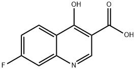 7-氟-4-羟基喹啉-3-羧酸7-氟-4-羟基喹啉-3-甲酸 结构式