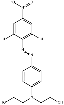 2,2'-[[4-[(2,6-dichloro-4-nitrophenyl)azo]phenyl]imino]bisethanol Structure