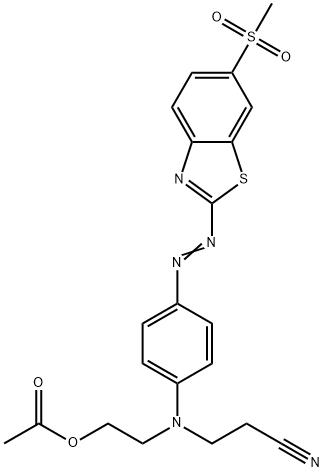 63467-09-4 2-[(2-cyanoethyl)[4-[[6-(methylsulphonyl)benzothiazol-2-yl]azo]phenyl]amino]ethyl acetate