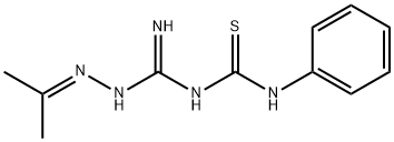 3-(ISOPROPYLIDENEAMINOAMIDINO)-1-PHENYLTHIOUREA,63467-30-1,结构式