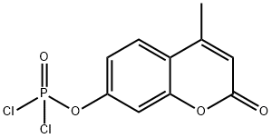 Dichloridophosphoric acid 4-methyl-2-oxo-2H-1-benzopyran-7-yl ester 结构式